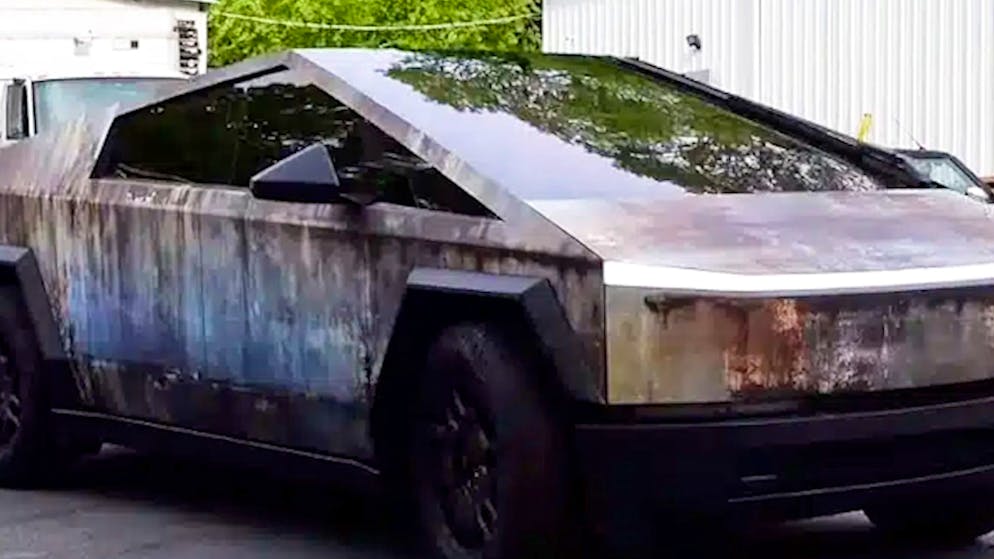 Teslas Cybertruck. Dieses Auto rostet schon beim ersten Nieselregen