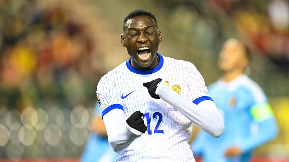 Jubelt über sein 1:0: Randal Kolo Muani.