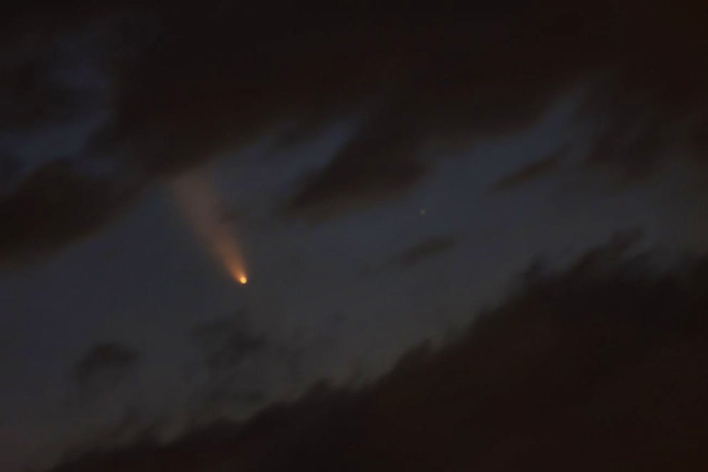 Komet Tsuchinshan-Atlas zieht diese Woche seine Bahnen. 