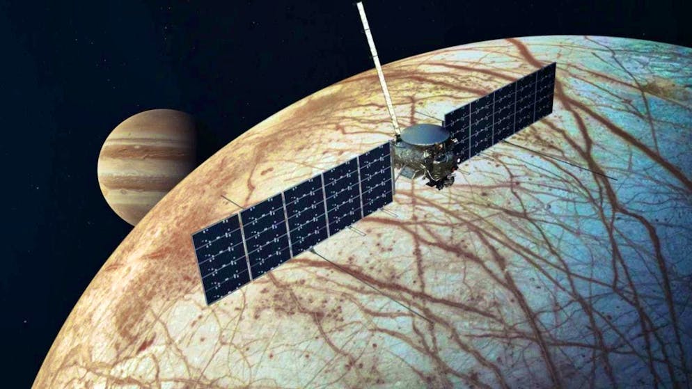 The Europa Clipper probe is due to reach Jupiter's moon in April 2030.
