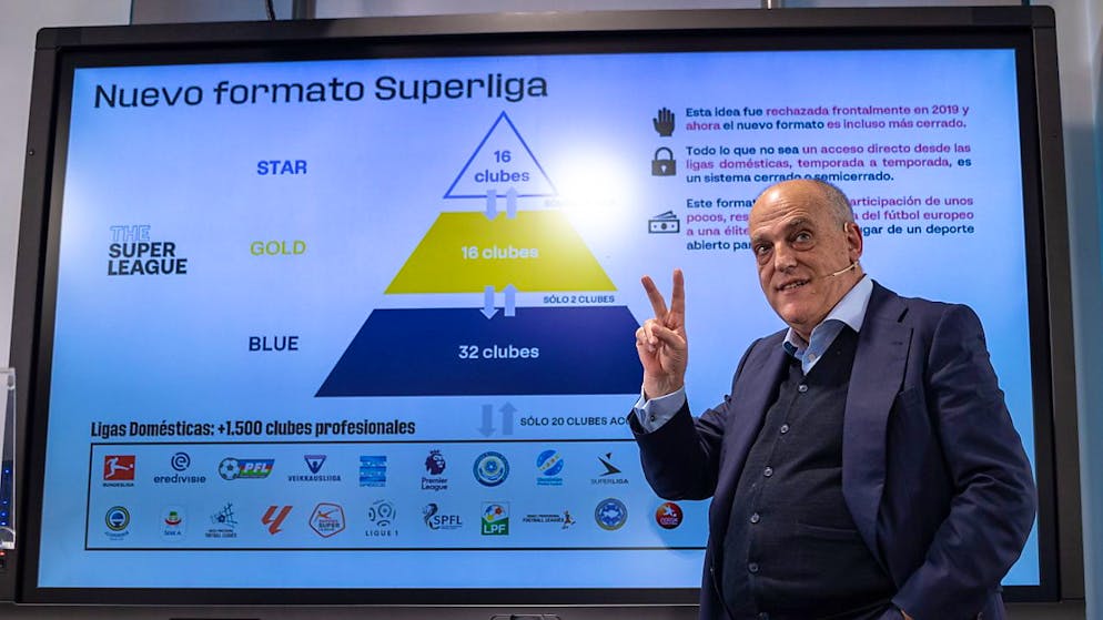 Javier Tebas, Präsident der spanischen LaLiga, steht hinter der Beschwerde von Europas Topligen und der Spielergewerkschaft bei der EU gegen die FIFA.