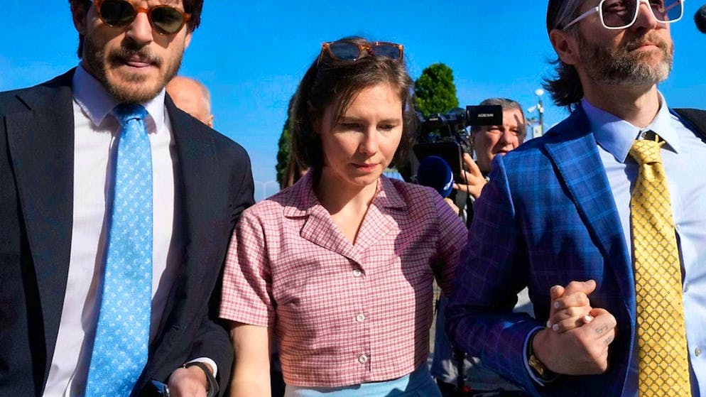 ARCHIVE - Amanda Knox (M) has appealed after being sentenced to three years in prison. Photo: Antonio Calanni/AP/dpa