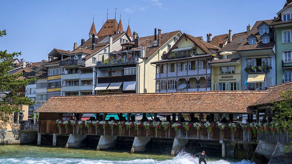 Die Stadt Thun kann sich nun als Energiestadt Gold nennen. Sie hat die für dieses Label notwendigen Anforderungen erfüllt. (Archivbild)