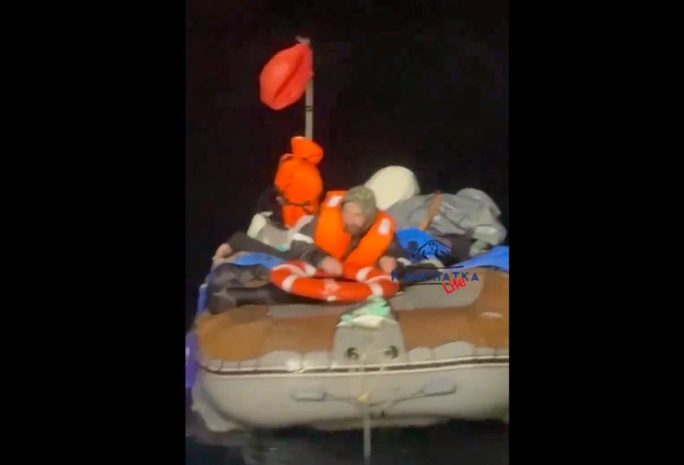 Videos in den sozialen Medien sollen den Moment der Rettung zeigen.