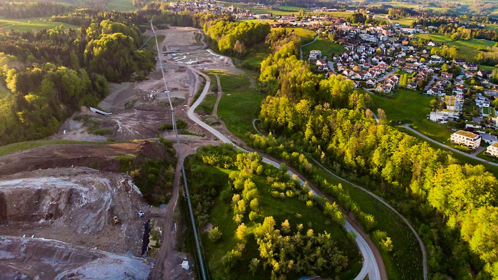 Die rund zwei Kilometer langen Deponie zwischen der Spisegg (Gemeinde Gaiserwald) und Engelburg nimmt ab 2025 weniger Aushubmaterial an. (Archivbild)
