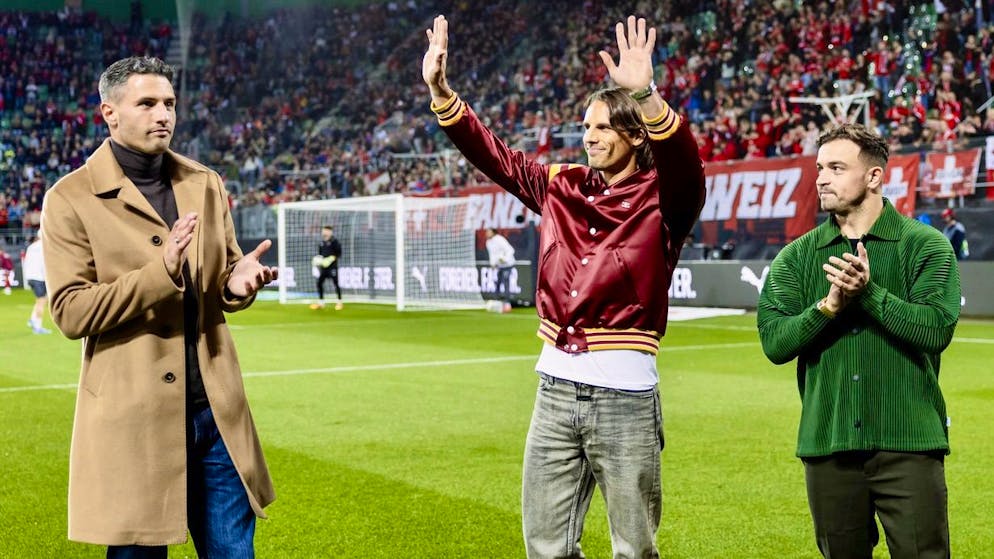 L'adieu à trois géants. Xherdan Shaqiri, Yann Sommer et Fabian Schär honorés