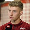 Christian Witzig an einer Medienkonferenz der Schweizer Fussballnationalmannschaft im Kybunpark in St. Gallen am Montag, 7. Oktober 2024. (KEYSTONE/Walter Bieri)