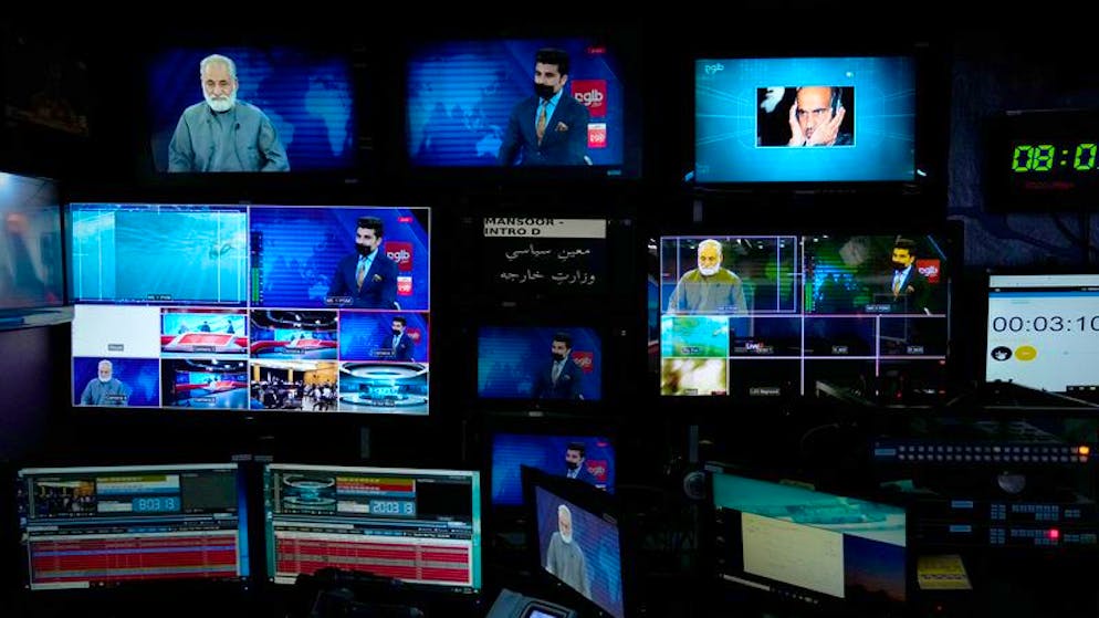 Fernsehübertragungen in Afghanistan. (Symbolbild)