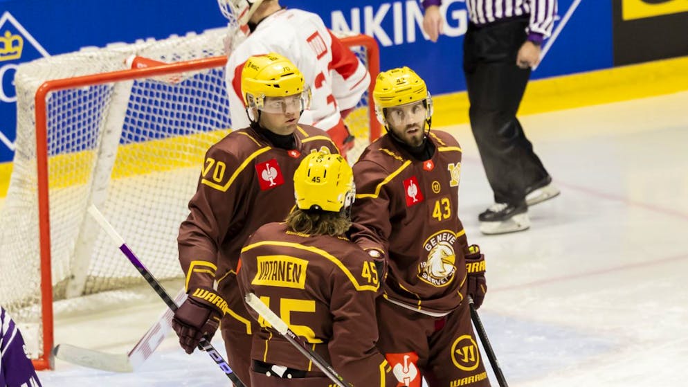 Können wohl doch noch jubeln: Dem Titelverteidiger Genève-Servette ist die Achtelfinal-Qualifikation in der Champions Hockey League kaum noch zu nehmen.