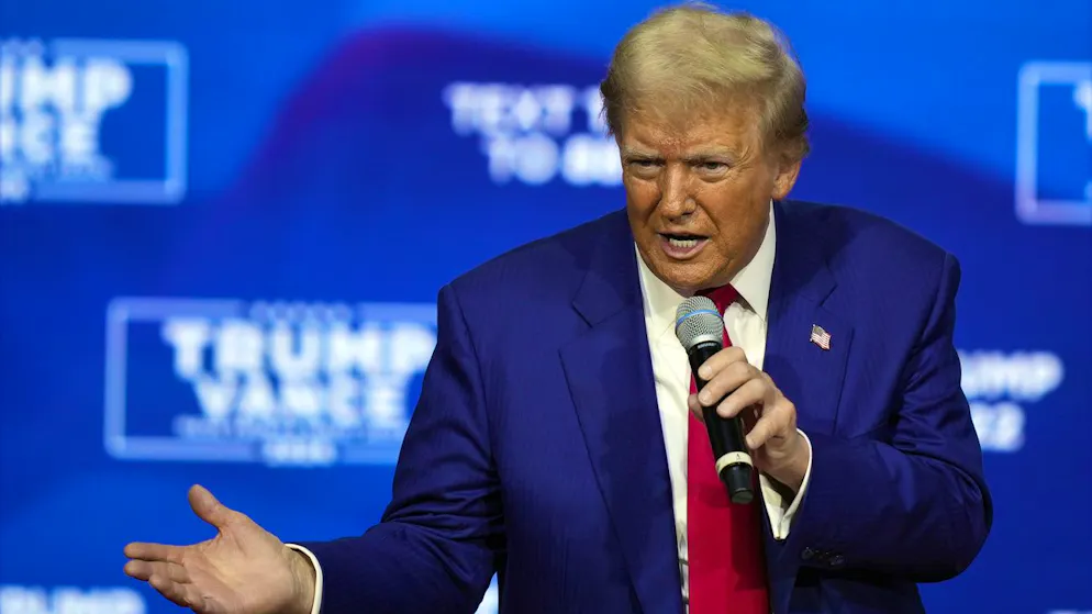 Trump am Montag bei einem Anlass in Philadelphia: Für einmal blieb es eher ruhig. 