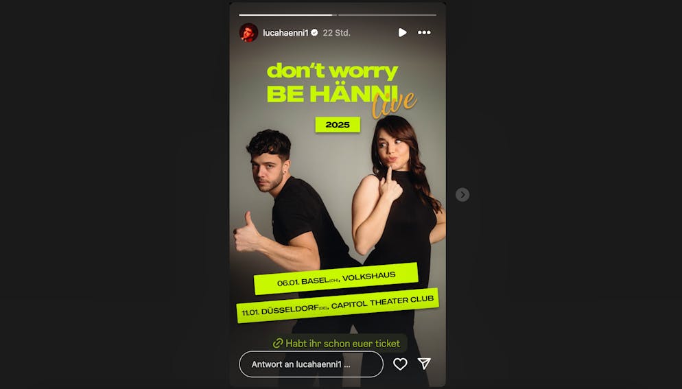 Luca und Christina gehen mit ihrem Podcast auf Tour? Zumindest an zwei Daten wollen sie es vor einem Livepublikum versuchen.