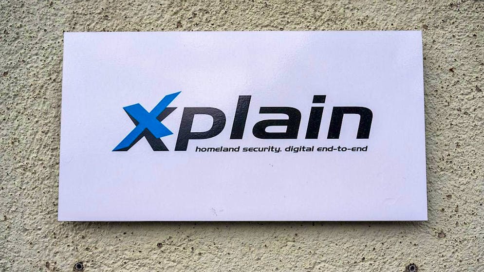 View of the logo at the headquarters of the IT company Xplain in Interlaken. (archive picture)