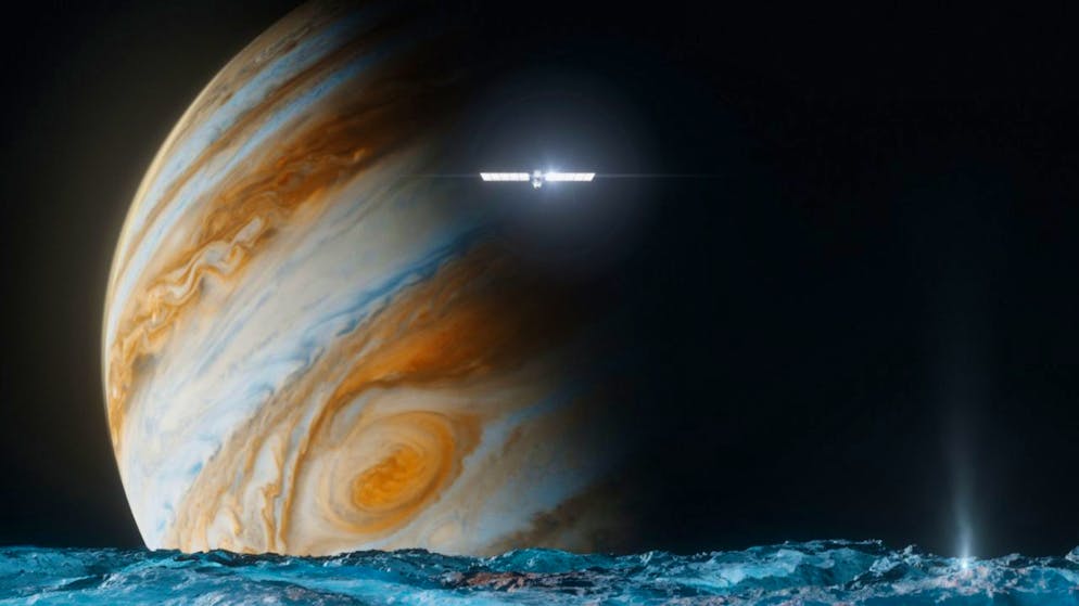 An der Nasa-Mission zum Jupitermond Europa sind auch Forschende der Universität Bern beteiligt.