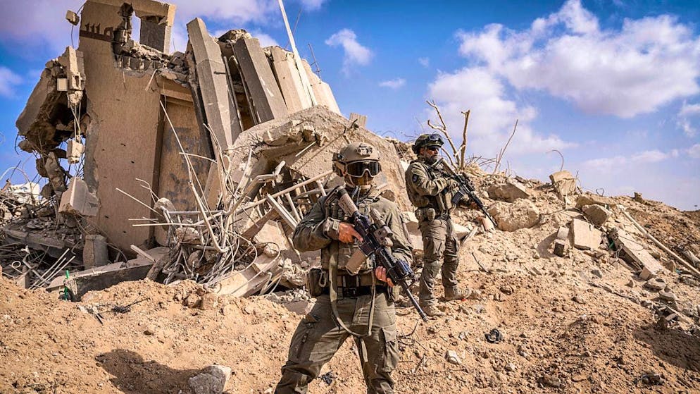 ARCHIVE - Israeli soldiers in the city of Rafah in the Gaza Strip. Photo: Ilia Yefimovich/dpa