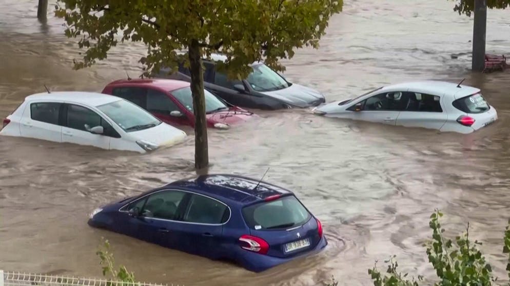 Unwetter in Frankreich. Video zeigt das Ausmass der Überschwemmungen