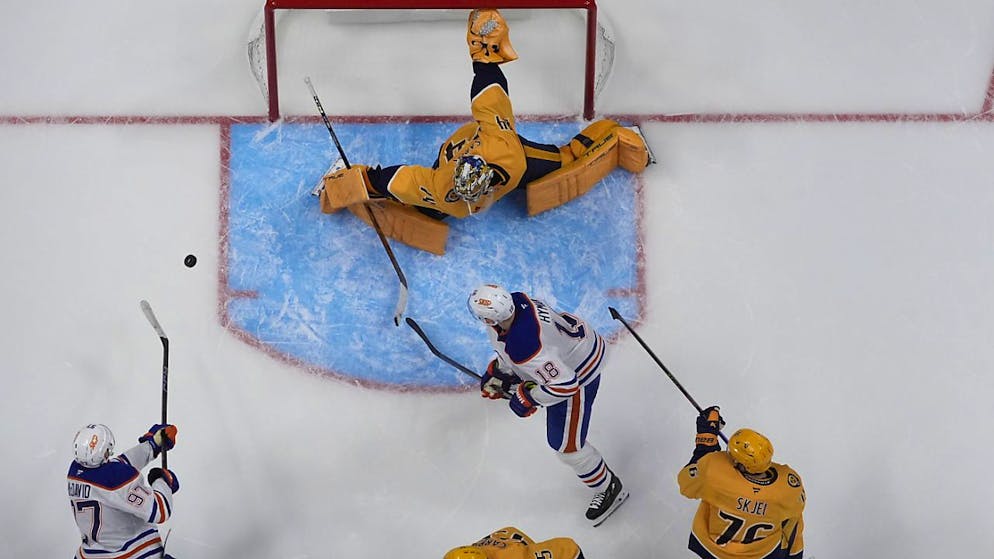 The Nashville Predators have taken action. Connor McDavid (Number 97) played for the Edmonton Oilers