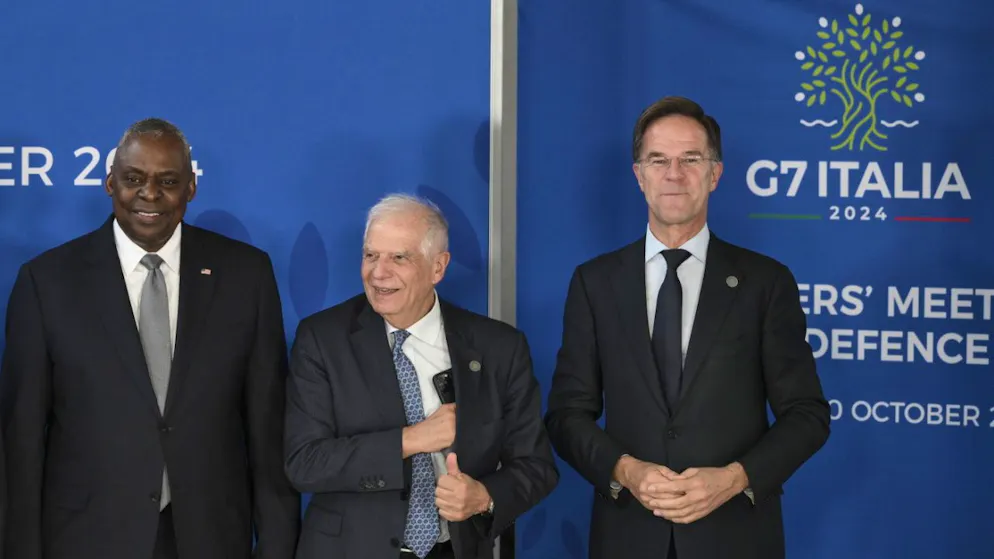 Le ministre américain de la défense Lloyd J. Austin, le chef de la diplomatie de l'UE Josep Borrell et le secrétaire général de l'OTAN Mark Rutte ont participé à la réunion du G7 à Naples.