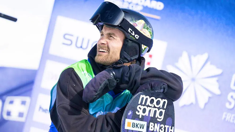 Nicolas Huber does not perform his jumps flawlessly in the artificial snow in Chur. (archive picture)