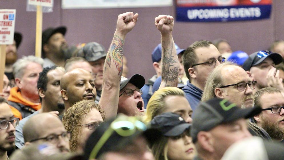 Eine Veranstaltung der Boeing-Belegschaft am 15. Oktober in Seattle. (Archivbild)