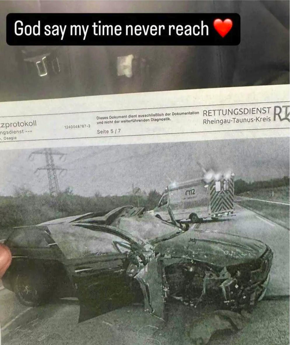 "God said my time hasn't come yet."