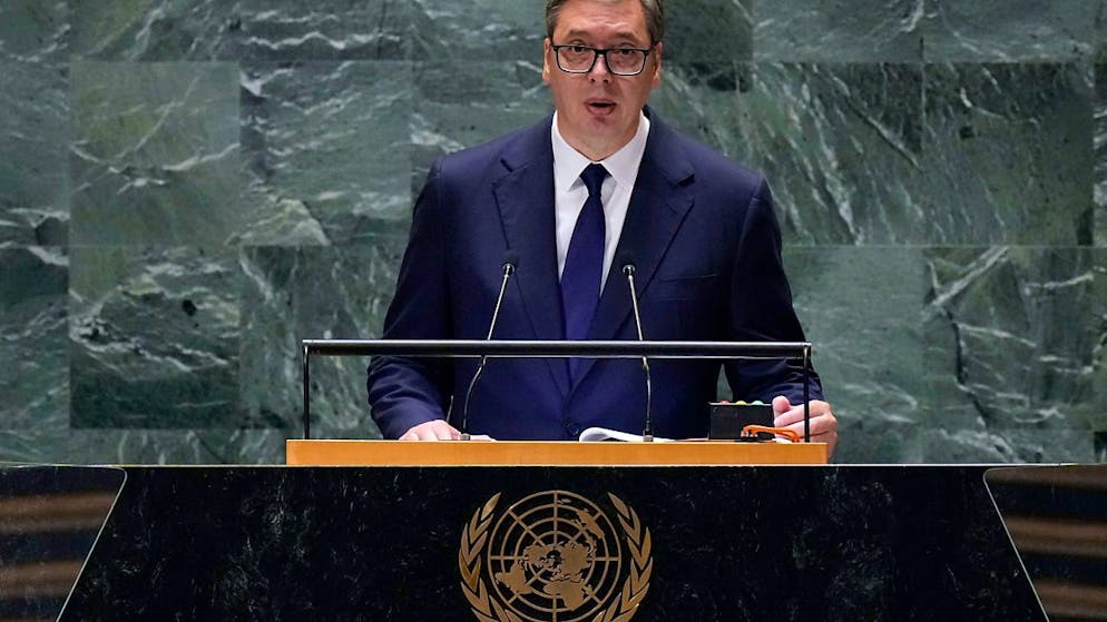 ARCHIV - Der serbische Präsident Aleksandar Vucic. Foto: Richard Drew/AP/dpa