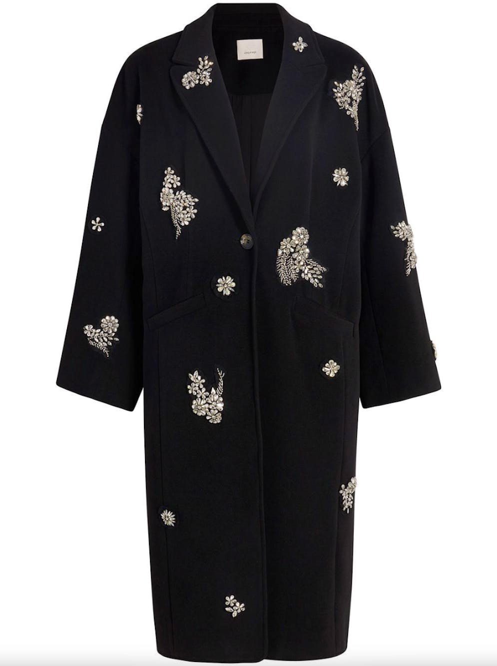 4. Jacken- und Mantel-Trends: Applikationen und Verzierungen. «Ivy Gravis»-Mantel von Cinq A Sept für 896 Franken, via Farfetch.