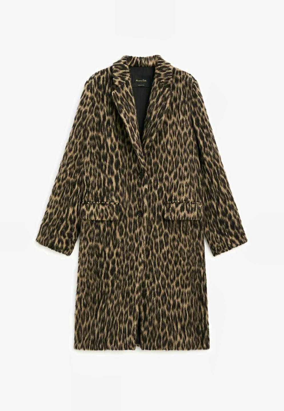 7. Jacken- und Mantel-Trend: Leo-Muster. Klassischer Mantel mit Animal-Print von Massimo Dutti für 449 Franken, via Zalando.
