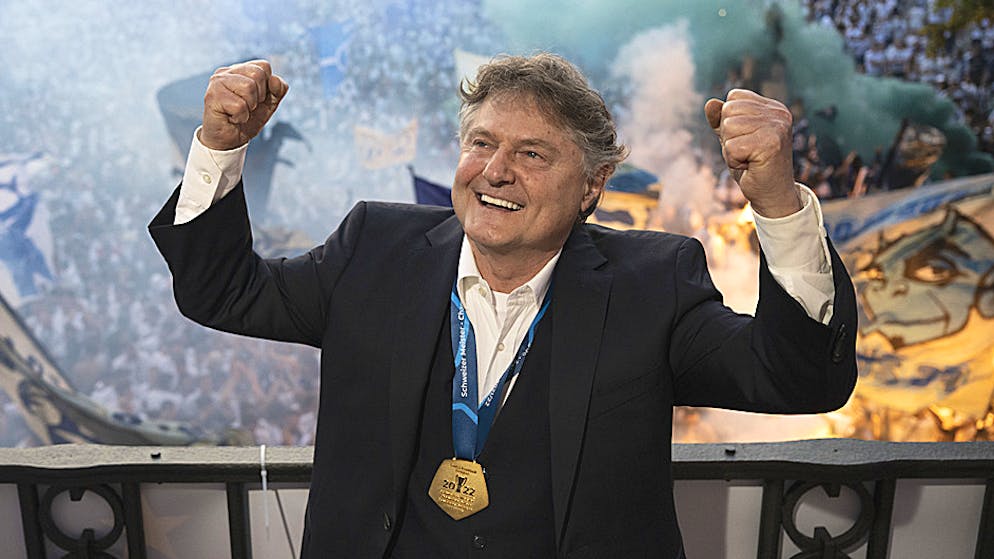 Wer darf am Saisonende jubeln? Hier feiert FCZ-Boss Ancillo Canepa.