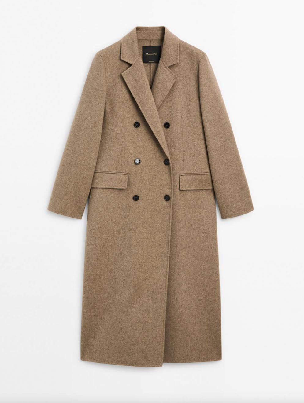 5. Jacken- und Mantel-Trends: Wollmäntel. Langer zweireihiger Mantel aus Wollmischung von Massimo Dutti für 299 Franken. 