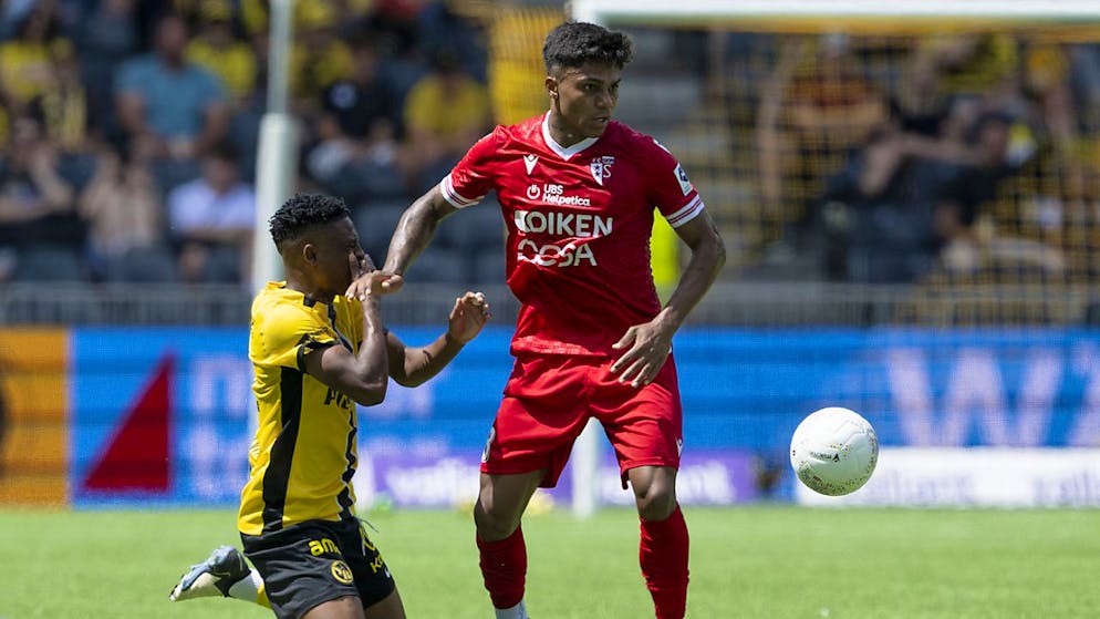 Miguel Chaiwa (links) kann in diesem Jahr nicht mehr für YB  spielen