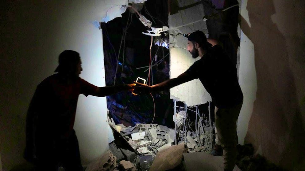 A destroyed house after an Israeli air strike against Hezbollah areas in the south of Lebanon's capital Beirut. (archive picture)