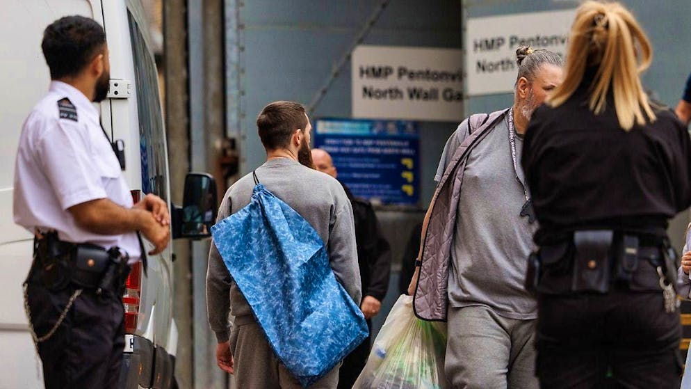 In England and Wales, around 1700 prisoners were released early in September (archive image).