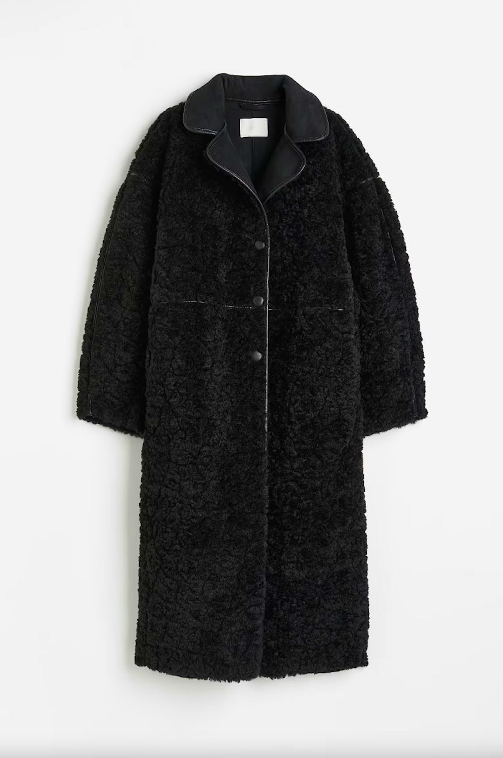 3. Jacken- und Mantel-Trend: Shearling. Mantel aus Teddyfleece von H&M für 119 Franken. 