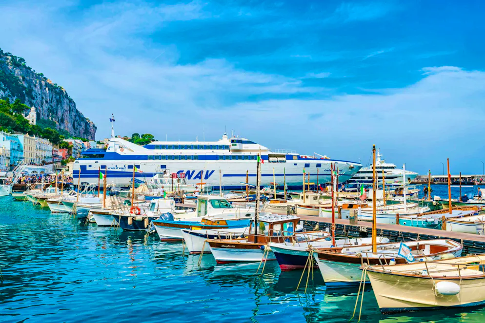 Fewer tourists will be allowed ashore in Capri in future.