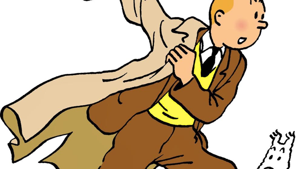 Tintin il celebre "piccolo reporter" nato dal genio creativo del fumettista belga Hergé (foto d'archivio)