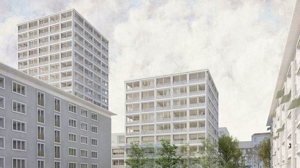 Visualisierung des umstrittenen Neubauprojekts "Horburg-Dreirosen".