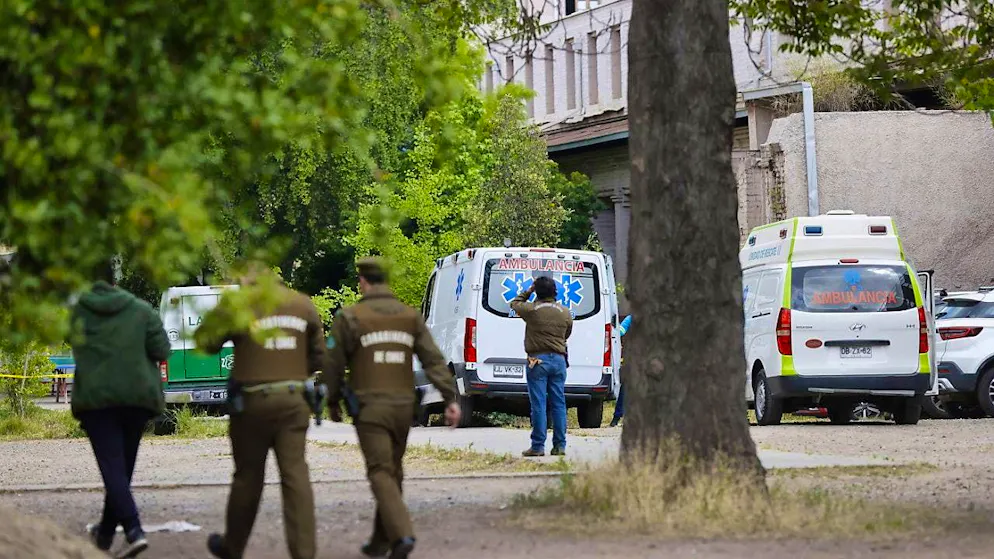 Five students were in mortal danger after Molotov cocktails exploded in Chile.