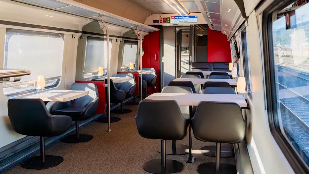 Completely overhauled. Board the modernized SBB Intercity train now