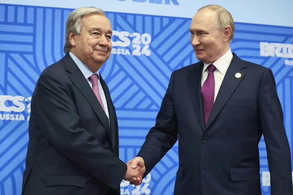 Le chef de l'ONU a souligné au président russe son attachement à «la liberté de navigation en mer Noire», capitale pour l'Ukraine et la sécurité alimentaire et énergétique mondiale.