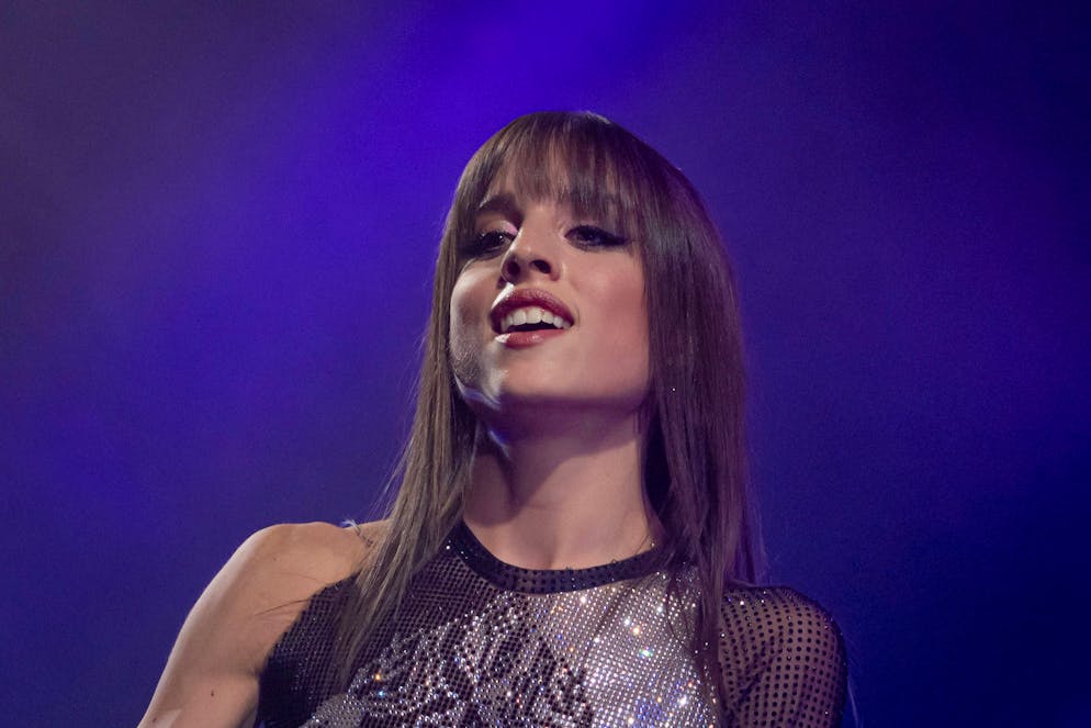 Angelina Mango l'11 ottobre 2024 a Roma. 