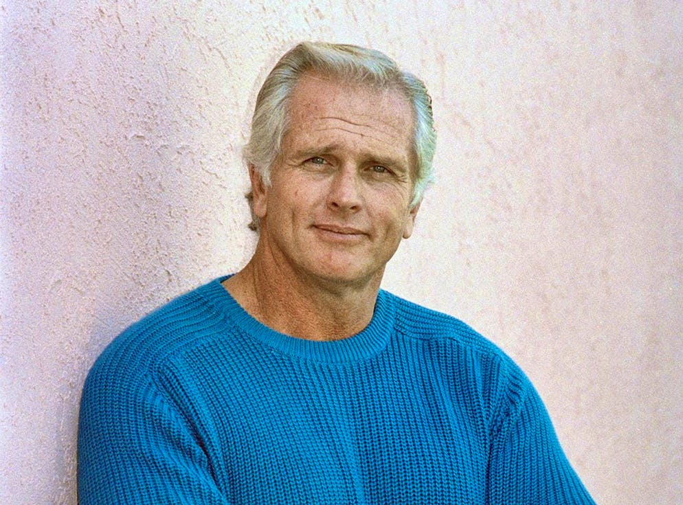 Former "Tarzan" actor Ron Ely during an interview in Los Angeles in December 1987.