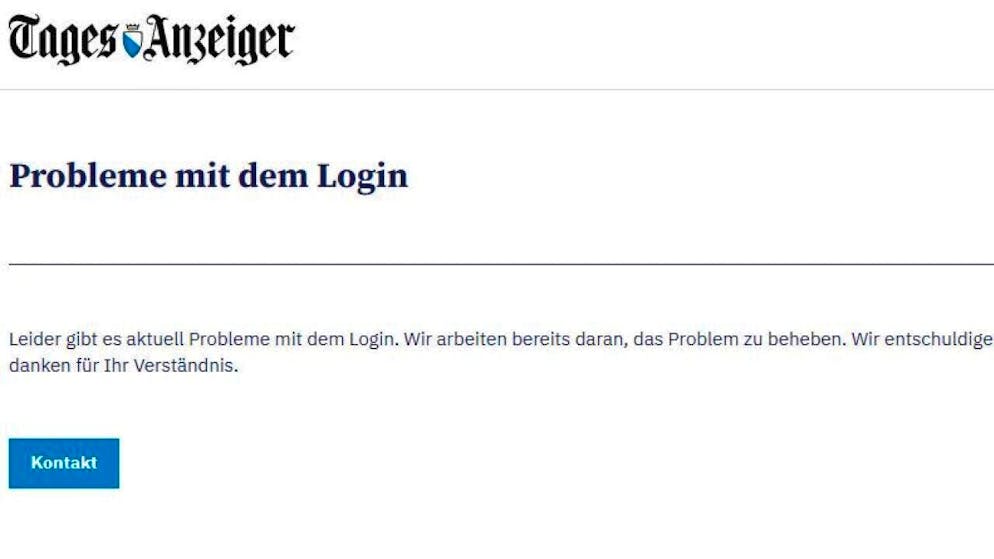 Following a hacker attack on the shared platform "OneLog", users of numerous Swiss media outlets are no longer able to log in.