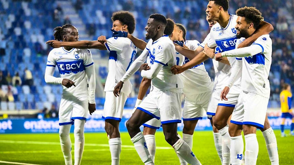 The Lausanne-Sport players had reason to celebrate three times against GC