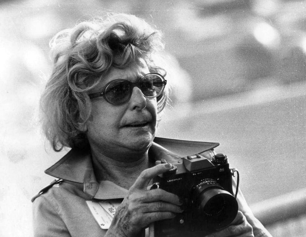 Riefenstahl at the opening of the Summer Olympics in the Olympic Stadium in Munich on August 26, 1972.