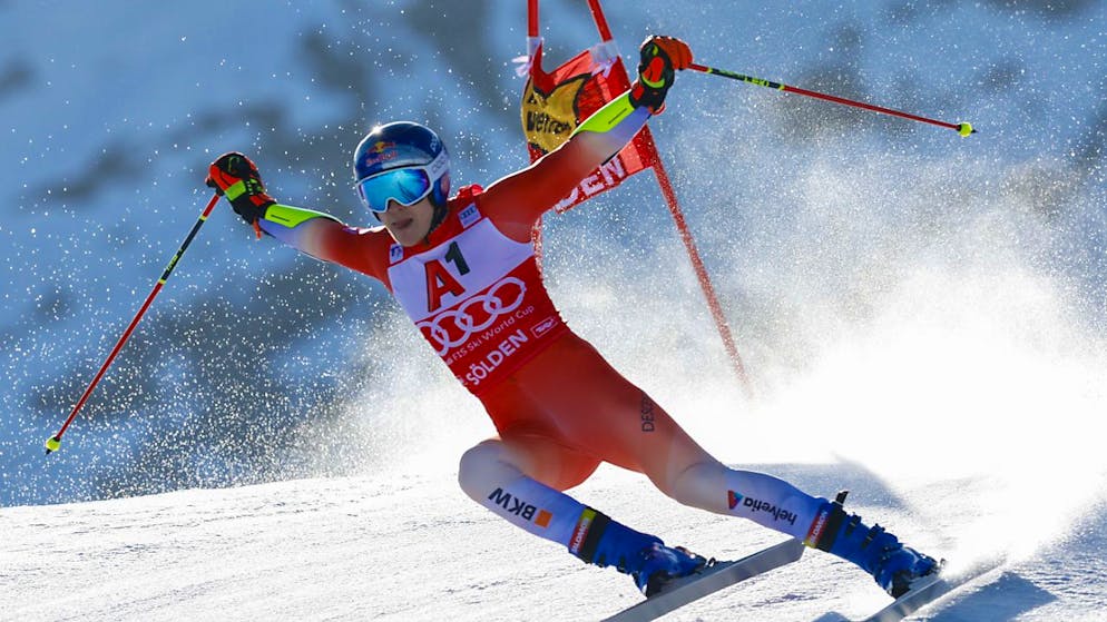 Better Zwischenzeit scheidet Marco Odermatt took part in Lauf aus for the first time at the Riesenslalom in Sölden.