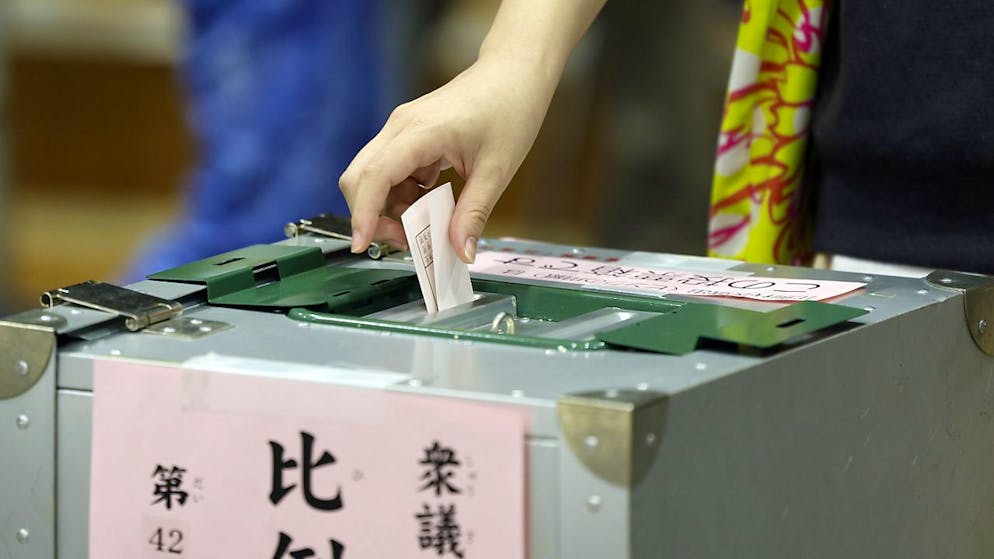 Urna di voto in Giappone