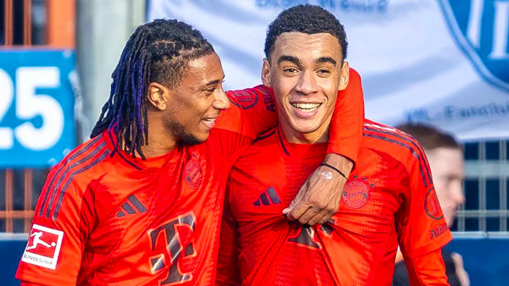 Five different goalscorers. Bayern dismantle Bochum and are back at the top of the table