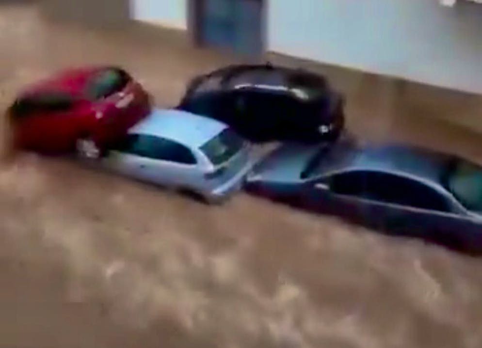 Valencia is completely under water.