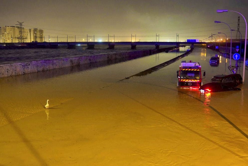 Le inondazioni in Spagna. È stata una notte difficile nella regione di Valencia, in Spagna.