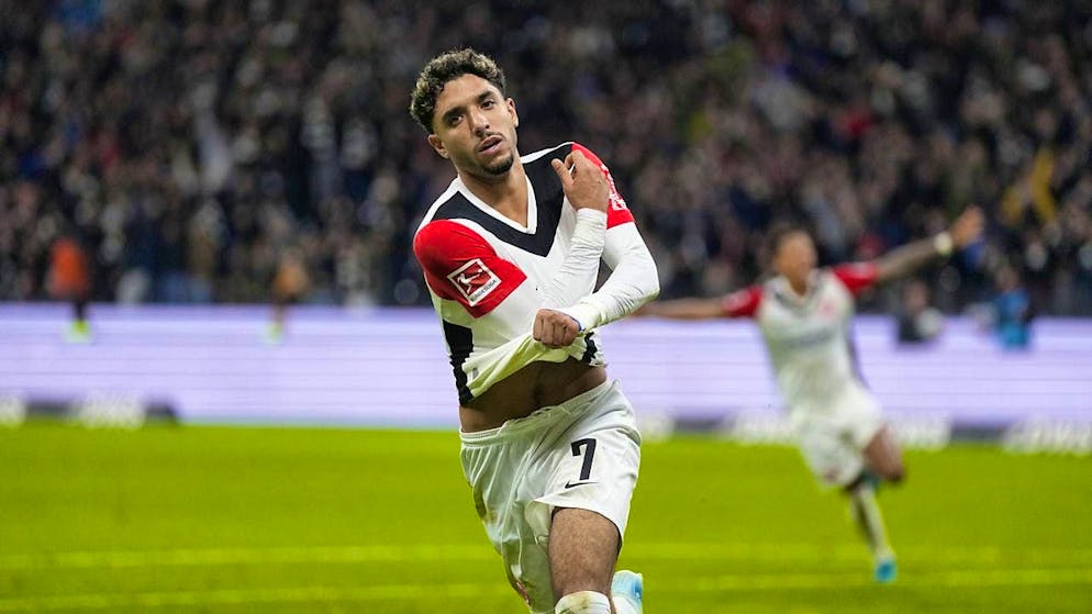 Victory in a duel between two Bundesliga clubs: Frankfurt's Omar Marmoush scores the winner against Gladbach 20 minutes before the end